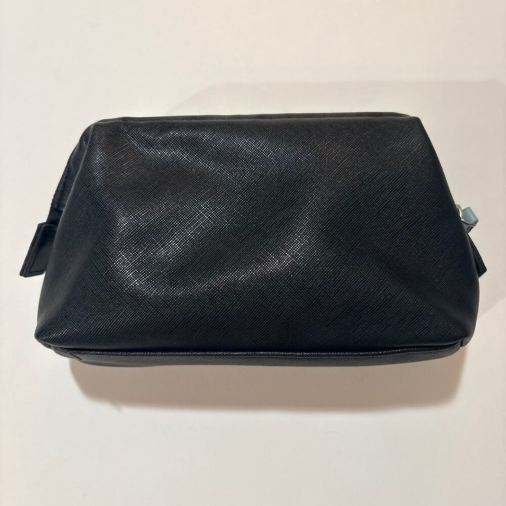 🎭 3/$20 BRICS Qatar Airways Travel Cosmetic Pouch Brown Blue - Picture 6 of 10